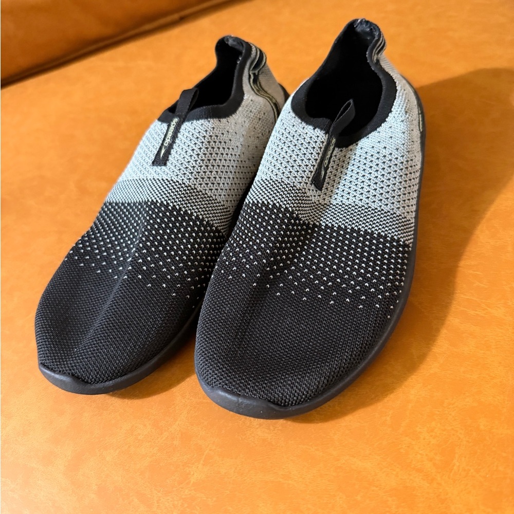 Speedo Kids Black and Light Gray Slip-On Water Shoes